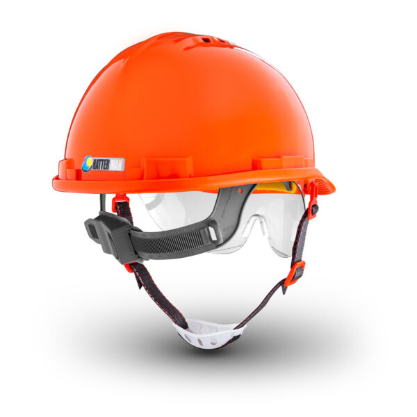 کلاه ایمنی صنعتی مدل mk7 هترمن نارنجی پشت